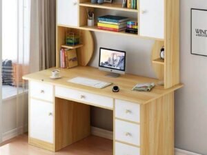 Modern office filing storage table with drawers – front view