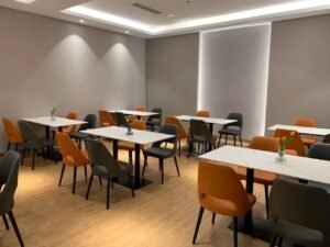 Modern sideboard bedroom cabinet matte white front view
