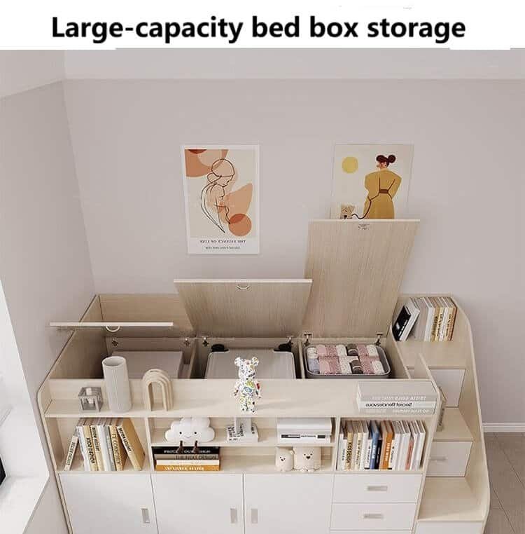 Multifunctional Kids Loft Bed Solving Small Bedroom Storage and Study Needs