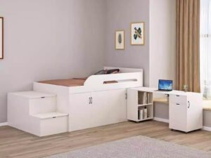 tatami platform bedroom furniture set with storage and wardrobe