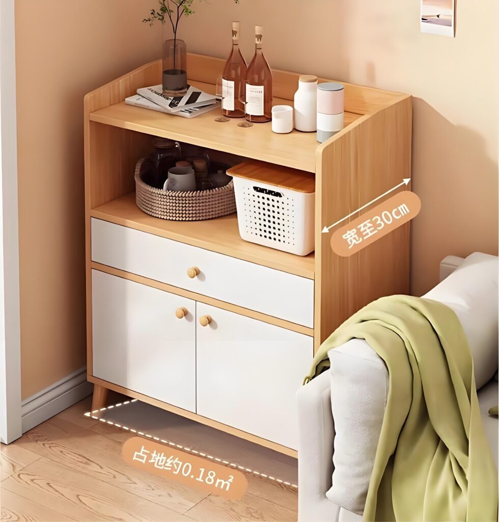 modern night stand bedroom cabinet front view