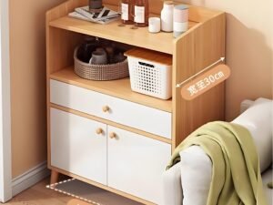 modern night stand bedroom cabinet front view