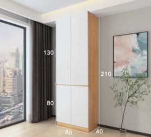 Modular Gray Panel Combination Sideboard Unit Set