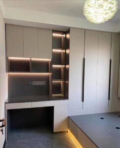 OEM Modern Bedroom Furniture Set: Night Stand with Built-in Cloakroom