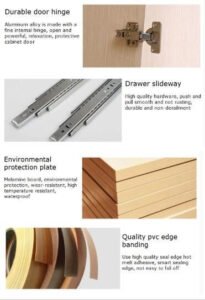 Stylish design with wardrobe and desk functionality for small apartments and homes.