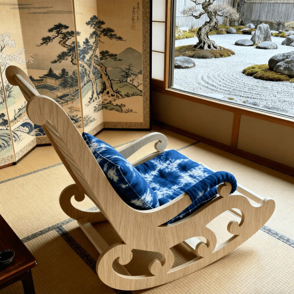 Modern Rocking Chair | Sleek Design for Indoors & Outdoors