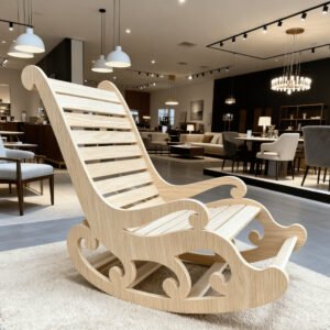 Pallet of wholesale rocking chairs ready for shipment.