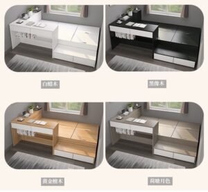 plywood window seat storage bed structure detail，plywood panel bed with storage structure detail
