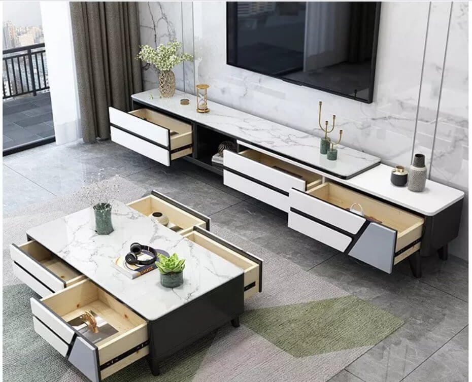 Living room storage chest of drawers with antique and modern styles, offering versatile organization solutions.