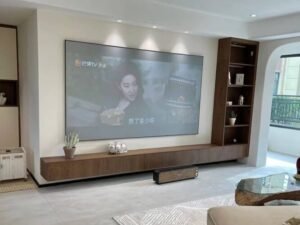 Hybrid furniture collection in an eclectic cross-style living room with transitional storage and seating pieces.Living room storage chest of drawers with antique and modern styles, offering versatile organization solutions.