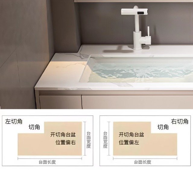 Custom built bathroom vanity for hotel and apartment projects