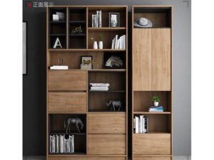 OEM living room storage cabinet and bookcase manufacturer in China | Starwood flat-pack furniture.Sturdy manufactured side cabinet with ample storage space.