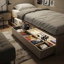 compact studio apartment vertical storage shelf