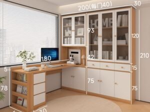 Filing cabinet with sturdy design for document storage and organization