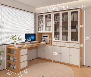 Filing cabinet with sturdy design for document storage and organization