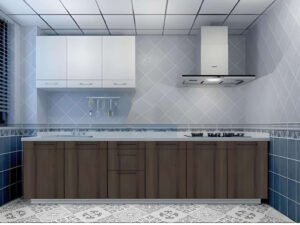 bulk kitchen furniture supplier custom size plywood kitchen cabinets,Contemporary handle-less kitchen cabinet design, European E1 standard particle board.