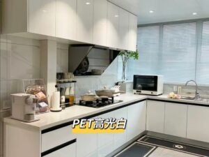 high gloss pantry cabinet for modern kitchen