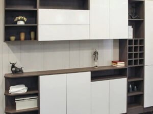 L shaped custom modern kitchen cabinets with island