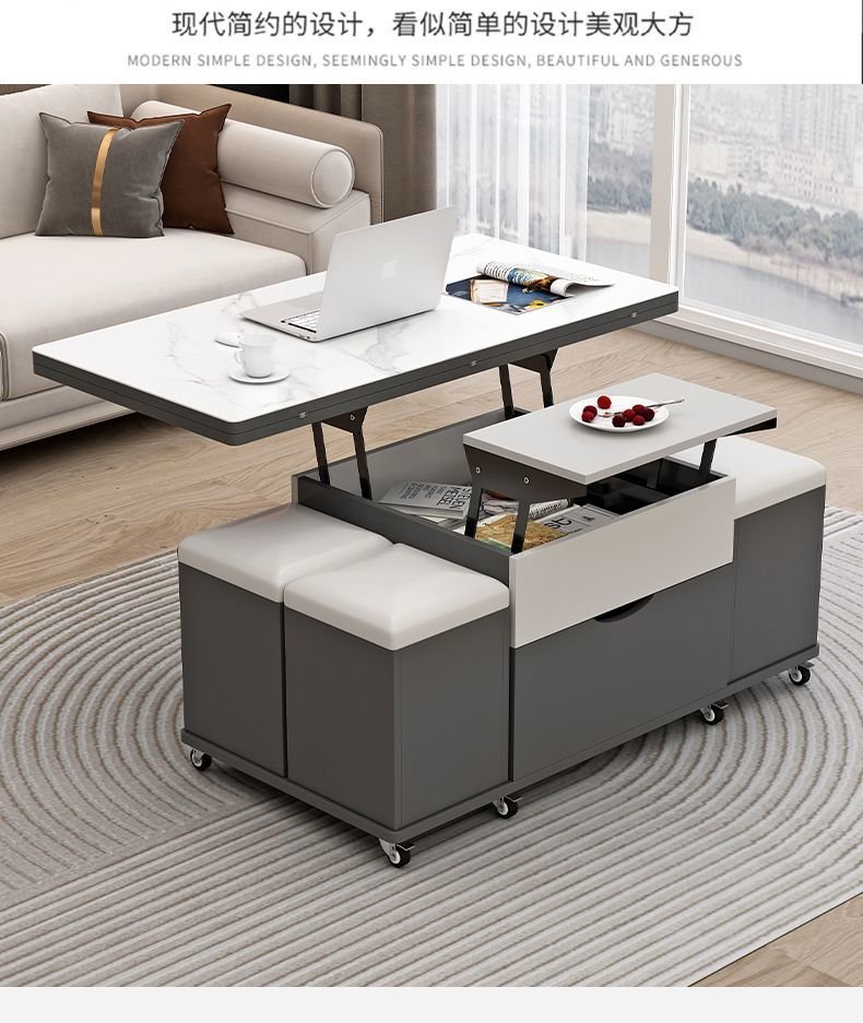 Coffee table manufacturer for small living room OEM factory production showing modern lift top storage coffee table