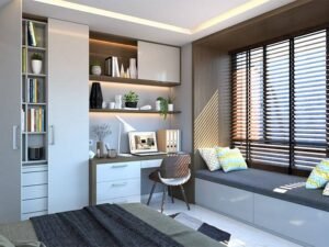 Eco-friendly plywood material used in modern bedroom furniture set