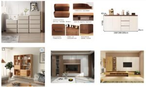 wardrobe with hanging space and drawers, space-efficient apartment storage