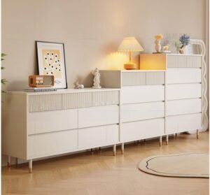 high-quality chest of drawers in oak veneer for bedroom organization