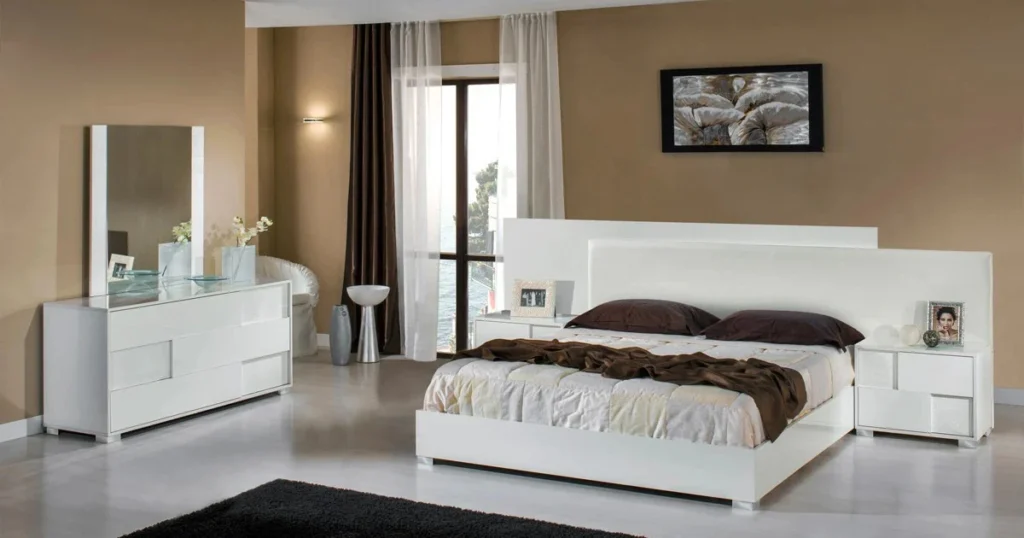 modern luxury bedroom furniture set for european market