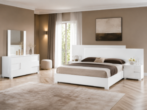 Modern luxury bedroom furniture set for European apartment and hotel projects