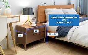 bedroom side tables with drawers in different heights and sizes