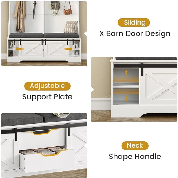 slim shoe cabinet for narrow entryway furniture with hidden shoe storage and top surface for essentials