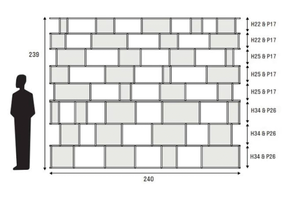 Bookcase depth width height guide in millimetres for Australia buyers