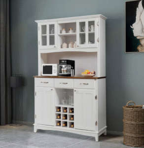 buffet cabinet with hutch anchoring anti-tip kit for serviced apartments