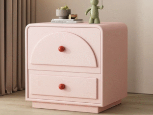 colorful kids night stand with spacious drawers and toys