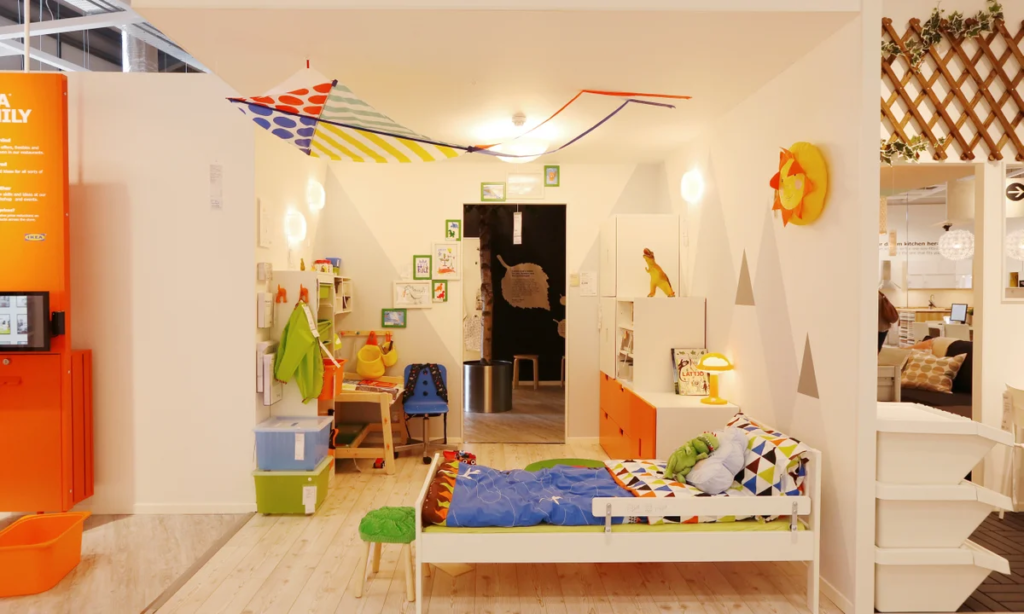 flat pack kids room furniture packaging for US shipping and warehouse efficiency