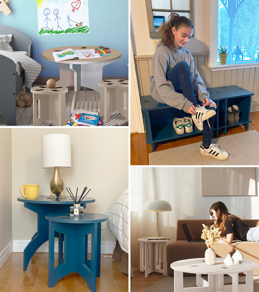 flat pack kids room furniture packaging for US shipping and warehouse efficiency