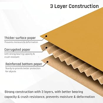 Flat-pack bookcase carton with corner protectors, honeycomb pads, and separated hardware box