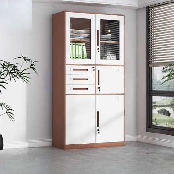 Locking filing cabinets designed to securely store confidential office documents