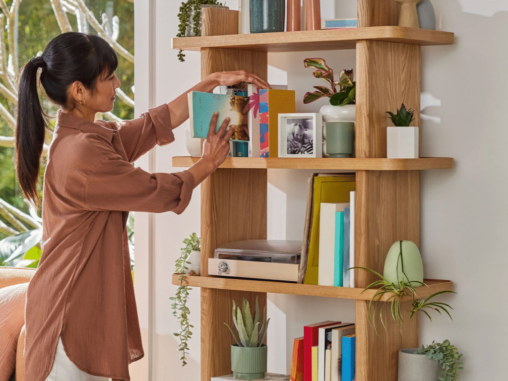 Modern bookcase and book shelving options for Australian retail and project buyers