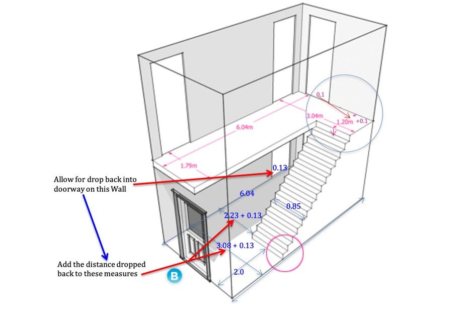 narrow hallway measurement guide for entryway furniture placement and door swing clearance