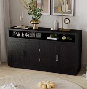 black sideboard cabinet buffet sideboard storage for dining room and hospitality projects
