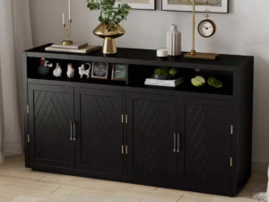 black sideboard cabinet buffet sideboard storage for dining room and hospitality projects