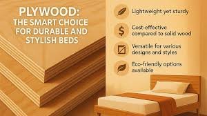 Plywood layers used in hotel and apartment bedroom furniture manufacturing.