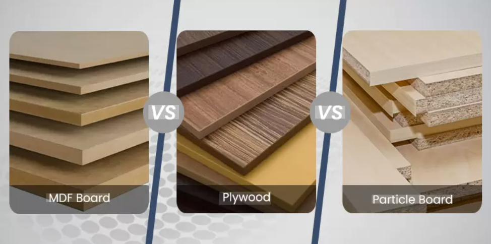 plywood vs MDF vs particleboard carcass comparison for buffet cabinets and sideboards