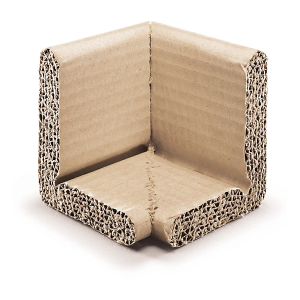 Flat-pack bookcase packaging with foam corners, edge guards, and labeled hardware kits