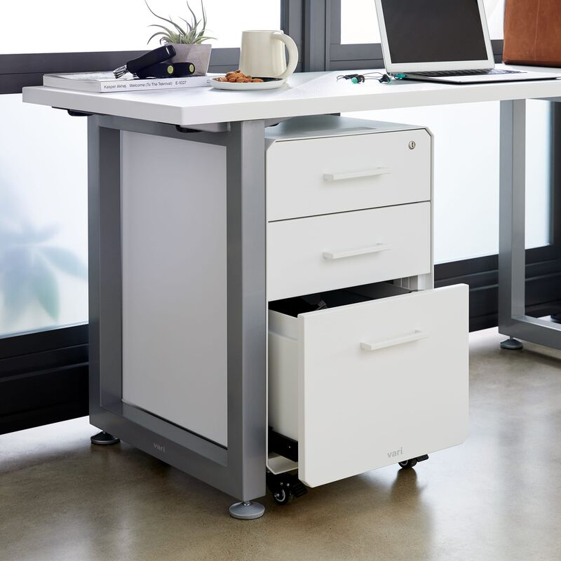 rolling filing cabinet / filing cabinet with wheels for coworking spaces
