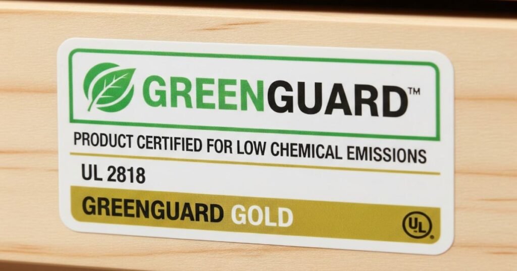 EPA formaldehyde compliant composite wood certification label