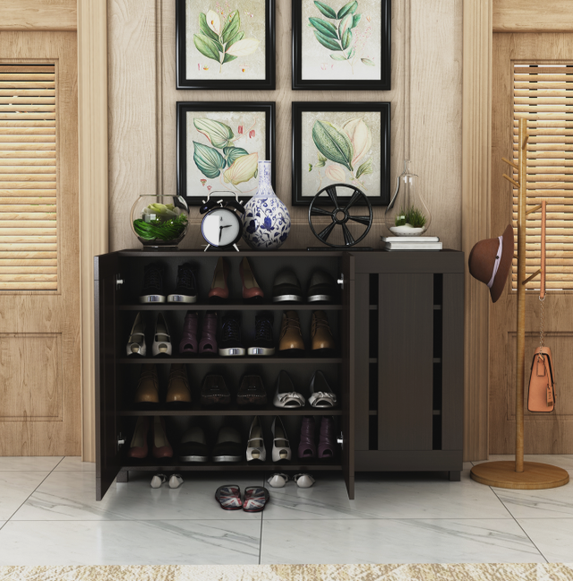 shoe cabinet size and capacity for projects in apartments and hotels