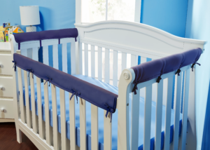 baby crib nursery kids furniture with safe rails and smooth edges