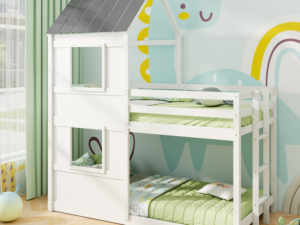 kids bedroom furniture sets house bunk bed white house frame with full length guardrail