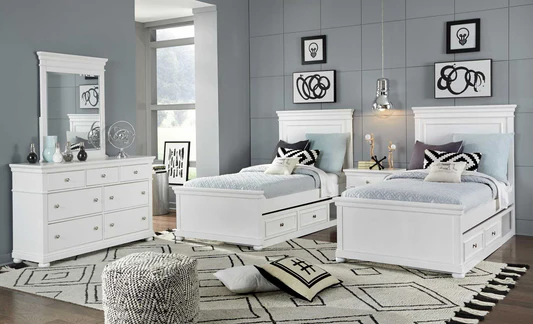 kids bedroom furniture sets flat pack RTA for African importers
